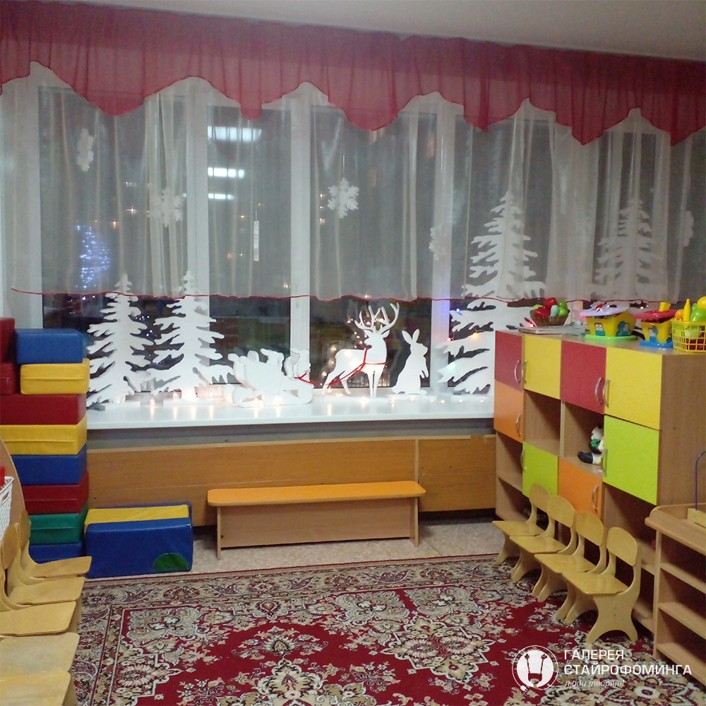 Декор к Новому году в детский сад